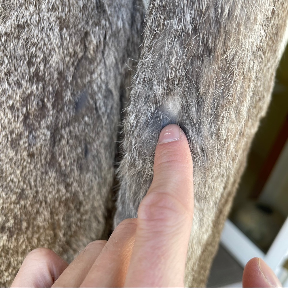 Vintage rabbit fur coat - Picture 9 of 9